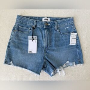 PAIGE Margot Indigo Jean Shorts - new with tags - size 27